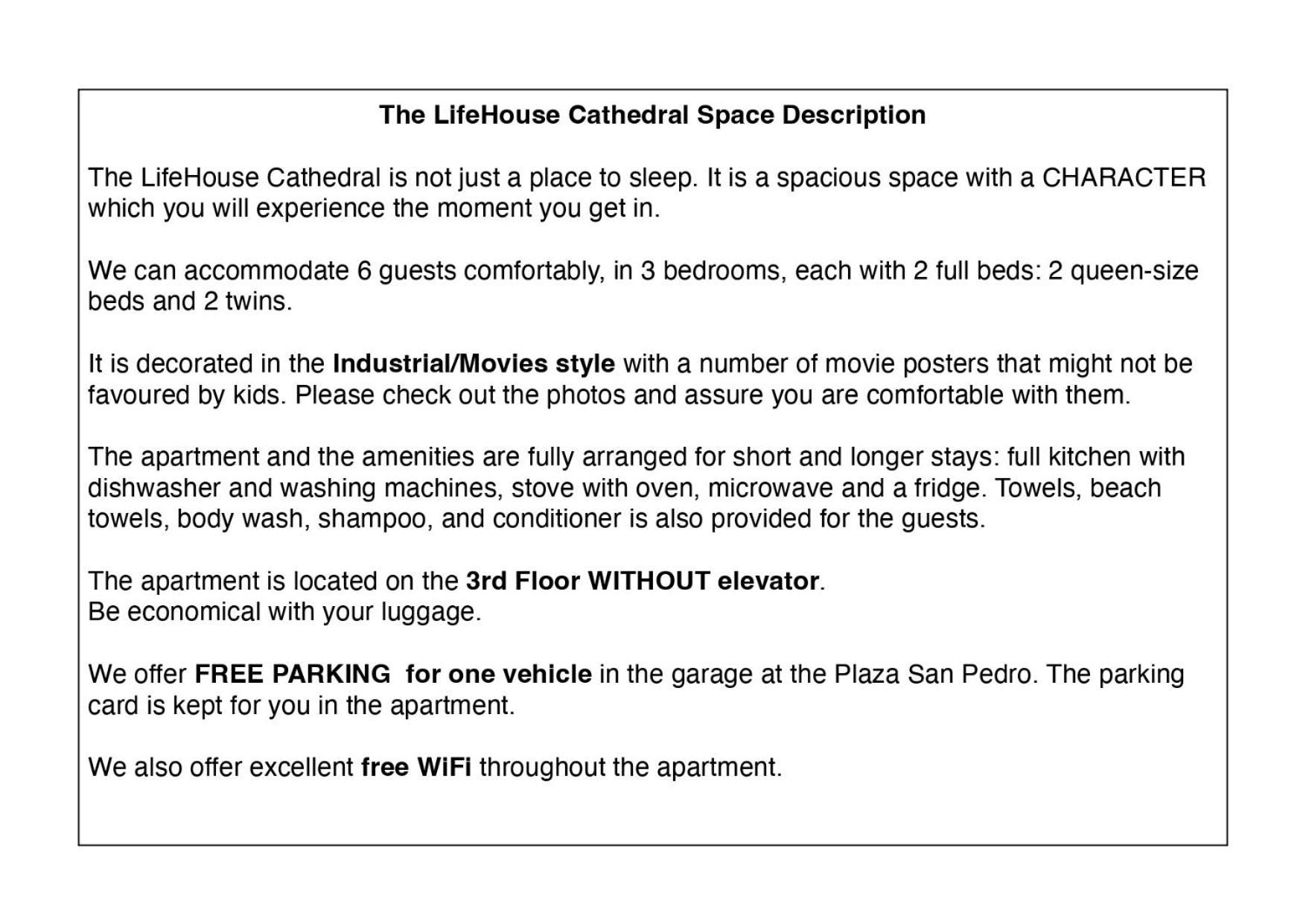 Lifehouse Cathedral * Free Parking* Superiorwifi* Almeria Exterior foto